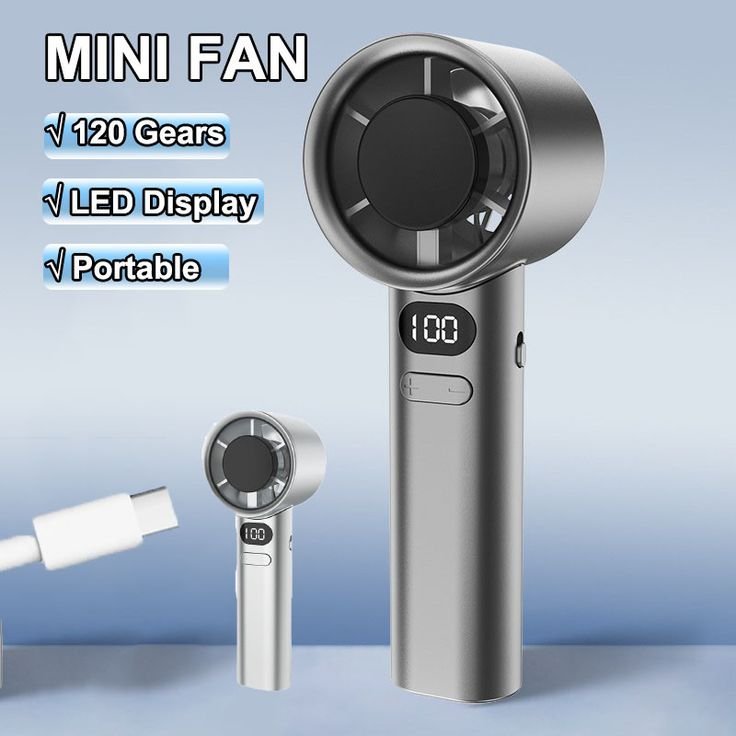 M11 High Speed Handheld Fan | Powerful Turbo Mini Fan 🔥 Summer Cooling Gadget