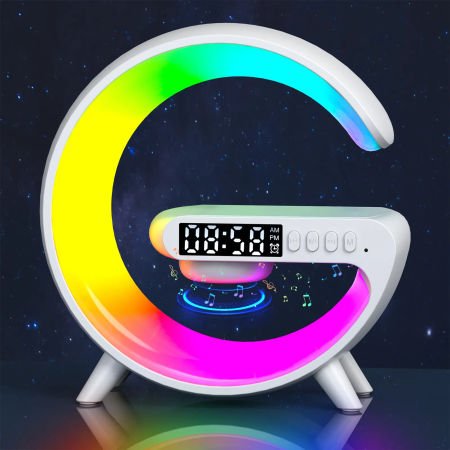 G63 Smart Light Sound Machine | RGB Lamp Bluetooth Speaker Wireless Charger