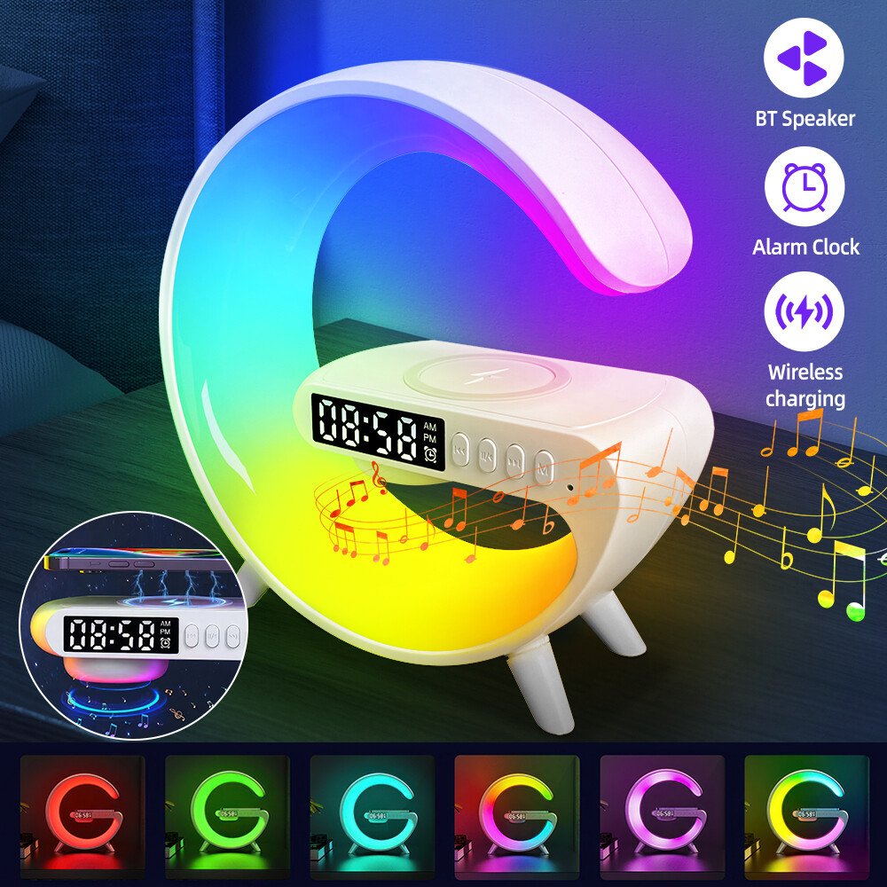 G63 Smart Light Sound Machine | RGB Lamp Bluetooth Speaker Wireless Charger