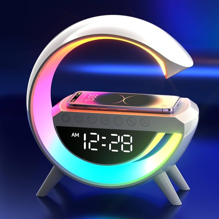 G63 Smart Light Sound Machine | RGB Lamp Bluetooth Speaker Wireless Charger