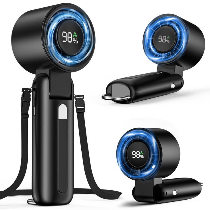 Folding Turbo Handheld Fan 🔥 High Speed Portable Cooling Fan