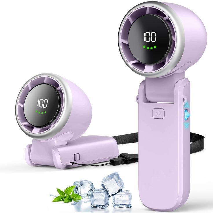 Folding Turbo Handheld Fan 🔥 High Speed Portable Cooling Fan