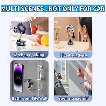 Vacuum Magnetic Phone Holder Car Mount