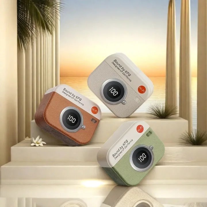 Q86 Retro Camera Style TWS Wireless Earbuds