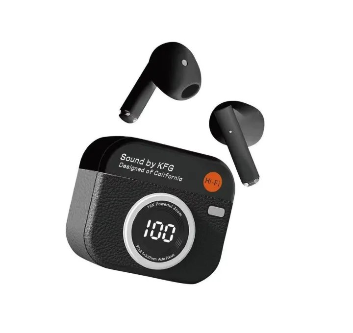 Q86 Retro Camera Style TWS Wireless Earbuds