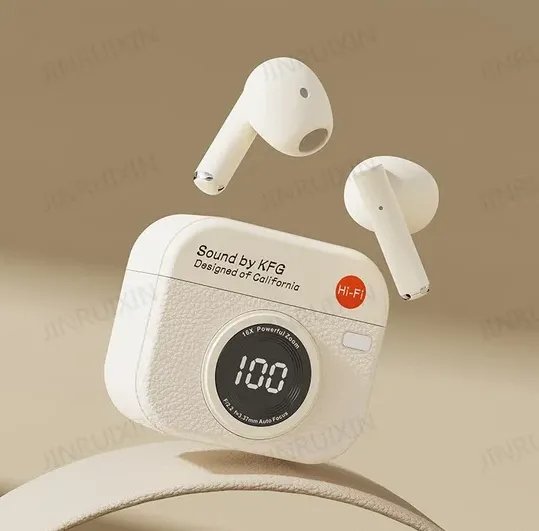 Q86 Retro Camera Style TWS Wireless Earbuds
