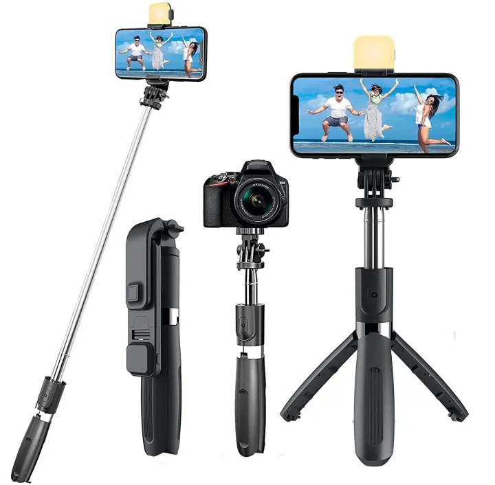 Bluetooth Selfie Stick with Tripod Stand | 3-in-1 Wireless Selfie Stick