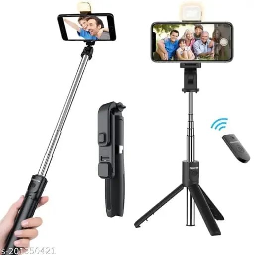 Bluetooth Selfie Stick with Tripod Stand | 3-in-1 Wireless Selfie Stick