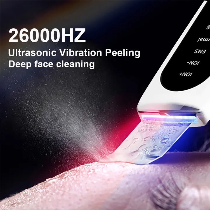 Ultrasonic Skin Scrubber | Ultrasonic Ion Cleaner | Blackhead Remover & Facial Skin Peeling Device | EMS Face Lifting Machine | Best Price in Bangladesh