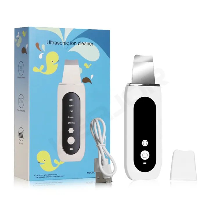 Ultrasonic Skin Scrubber | Ultrasonic Ion Cleaner | Blackhead Remover & Facial Skin Peeling Device | EMS Face Lifting Machine | Best Price in Bangladesh