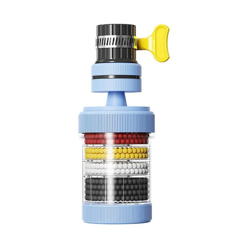 6-Layer Faucet Water Filter | Splash-Proof Tap Water Purifier | Kitchen Faucet Filter | Activated Carbon Water Filter