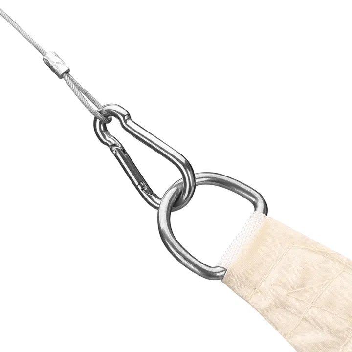 304 Stainless Steel Clothesline Wire Rope | Heavy Duty Clothes Drying Wire with Safety Hooks | Portable Laundry Rope